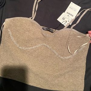 Zara ribbed top